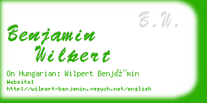 benjamin wilpert business card